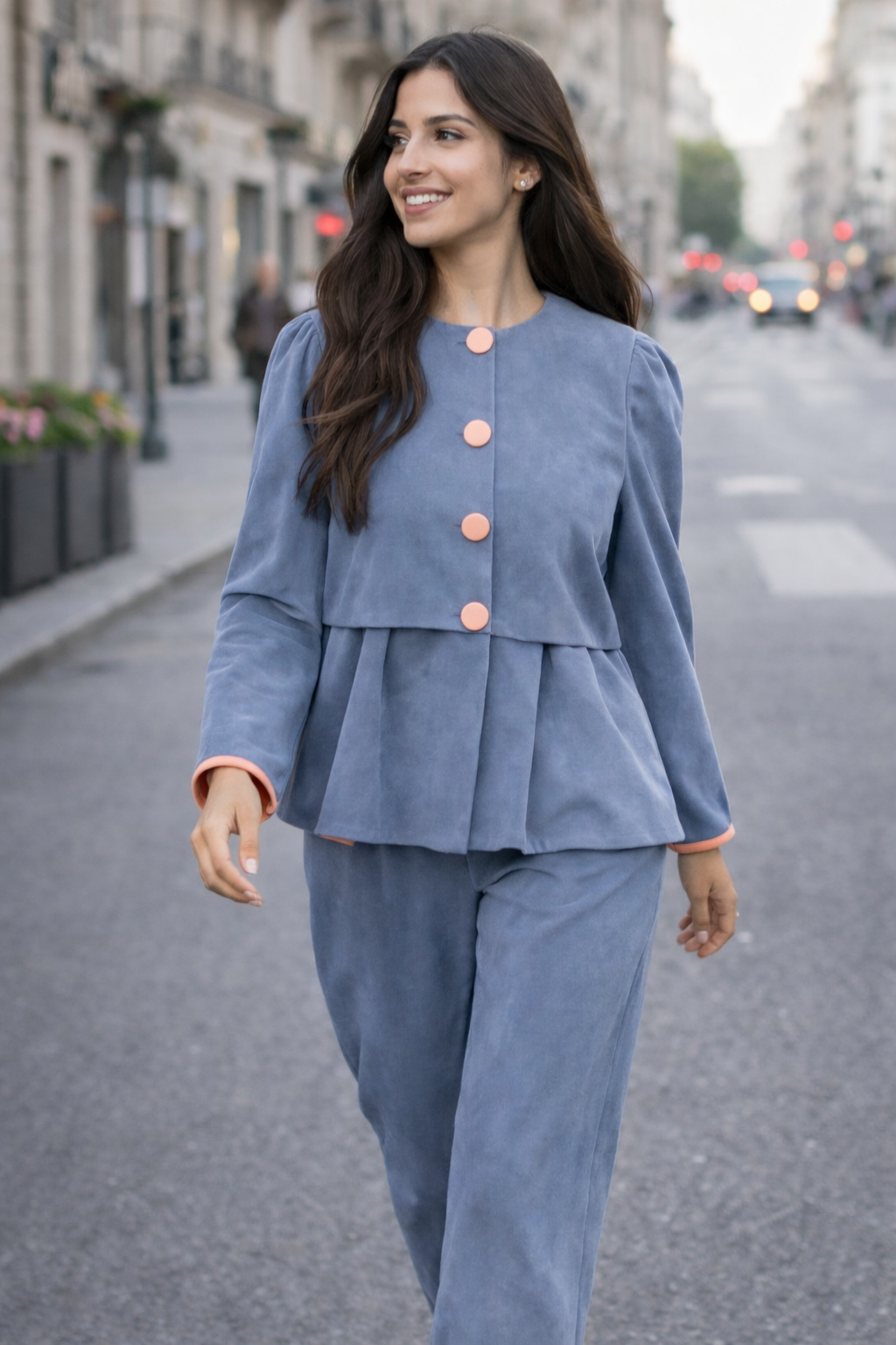 Conjunto Azul Acinzentado